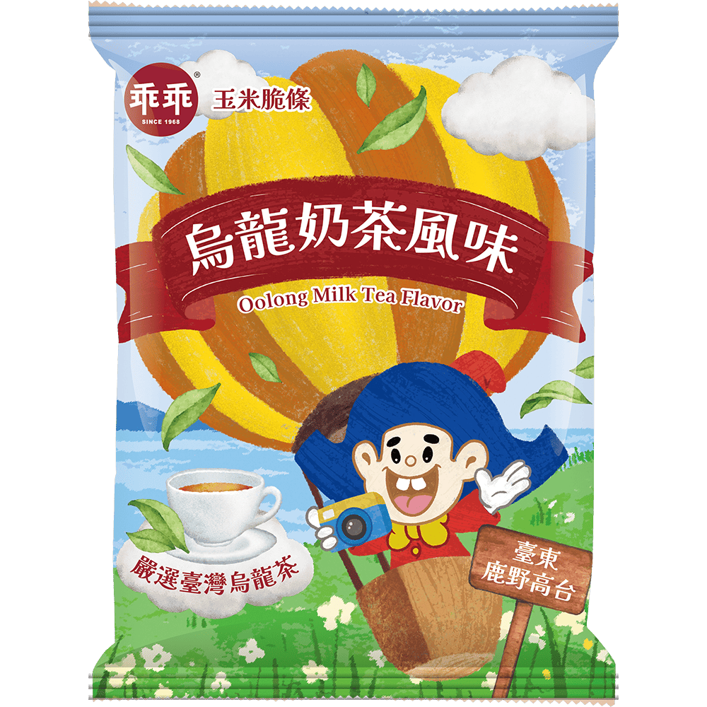 乖乖 烏龍ミルクティー味｜台湾コーンスナック