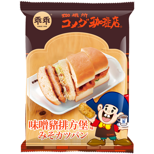 乖乖 × 客美多 味噌カツサンド味 52g｜台湾限定コーンスナック